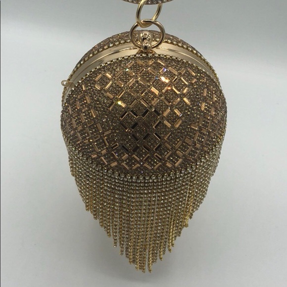 Handbags - Gold Tassel Clutch ***ONE MORE LEFT***